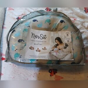 NurSit Multipurpose Nursing Pillow with Whale Print